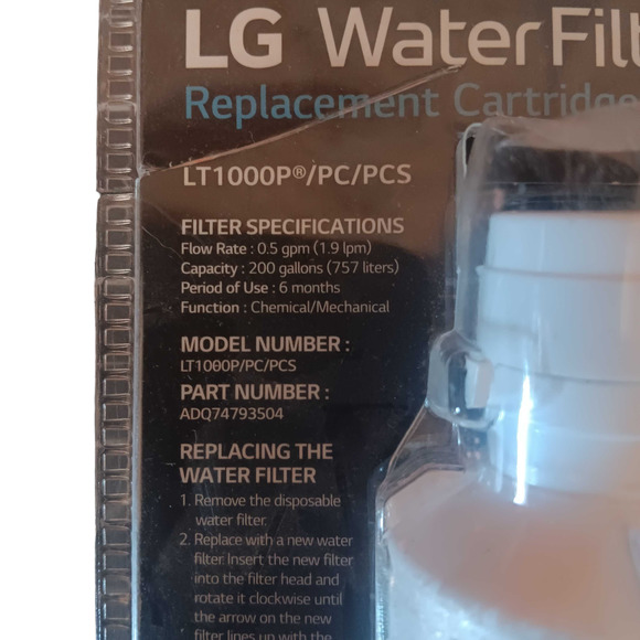 LG LT1000PC Refrigerator Water Filter (New, Open Packaged Item) - Picture 5 of 8
